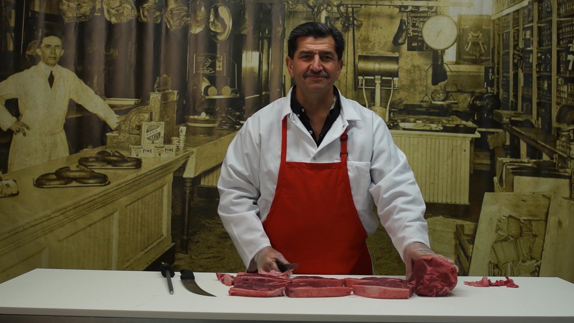 Historic butcher photograph