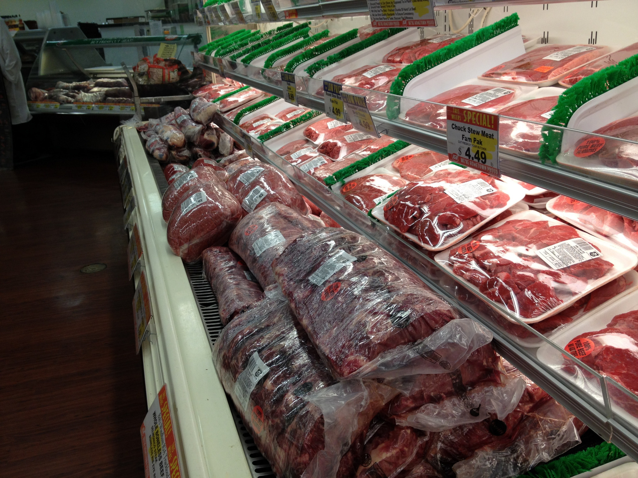 Fresh meat case